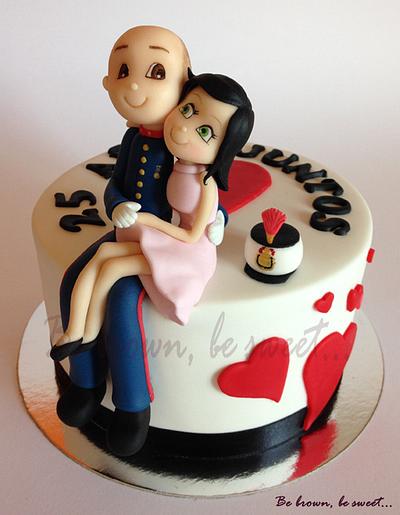 "An Officer and a Gentleman" anniversary cake - Cake by Luz Igneson