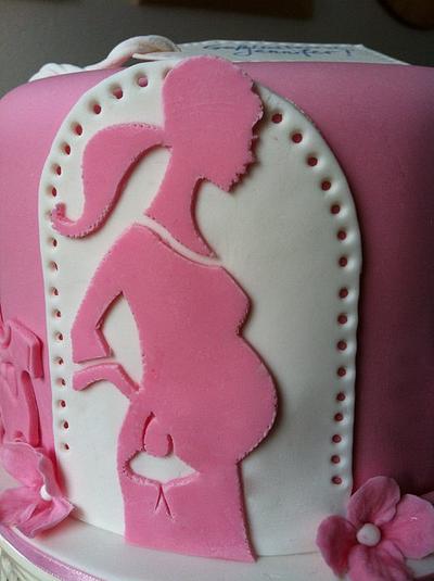 Silhouette Babyshower  - Cake by Olivia's Bakery