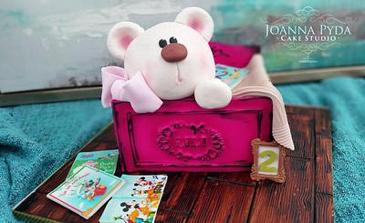 Teddy in a Toy Box - Cake by Joanna Pyda Cake Studio