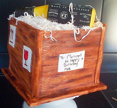 Crate of Jack Daniels - Cake by Sweetest sins bakery