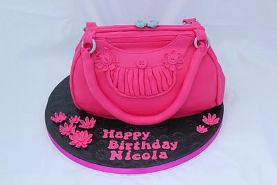 Pink bag cake - Cake by Helen Campbell