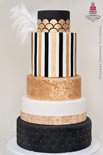 The Great Gatsby Wedding Cake - Cake by Esther Williams