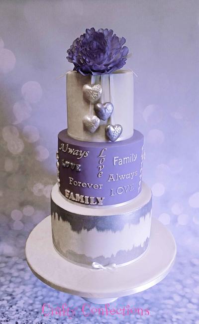 Joining of two families wedding cake - Cake by Craftyconfections