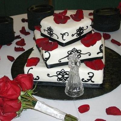 Wedding cake - Cake by Elaine
