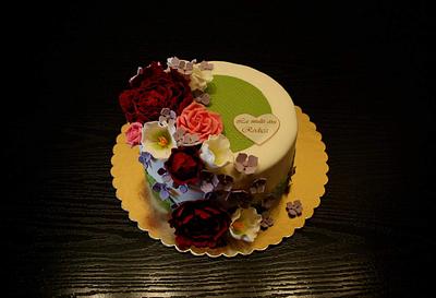Flowers  - Cake by Rozy