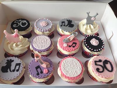 50th birthday dance cupcakes - Cake by Gaynor's Cake Creations