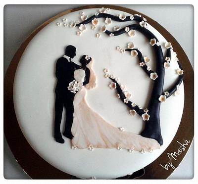 Simple Wedding cake - Cake by Sweet cakes by Masha