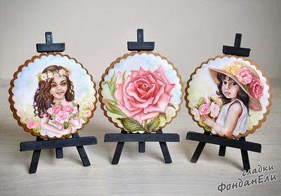 Girls with roses - Cake by FondanEli