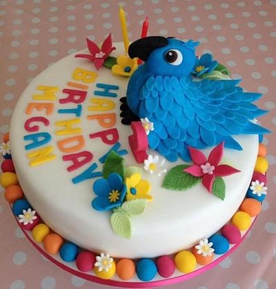 Rio the parrot birthday cake - Cake by Yummy Scrummy Cake Co