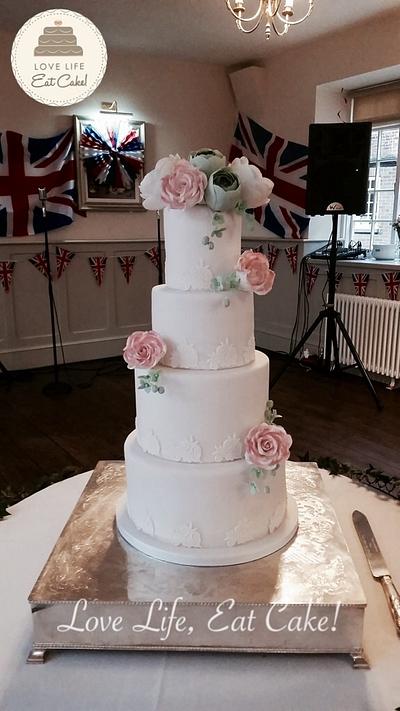 Chris & Carole's wedding cake - Cake by Love Life Eat Cake by Michele Walters