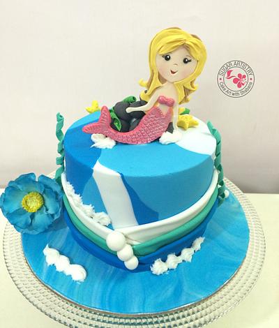 Mermaid cake - Cake by D Sugar Artistry - cake art with Shabana