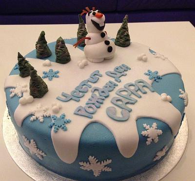 I'm Olaf!Nice to meet you! - Cake by Nonahomemadecakes