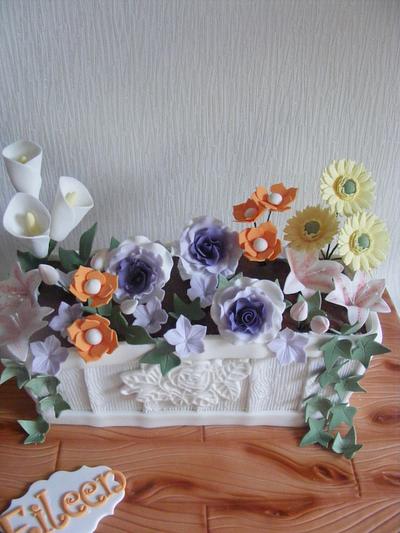 Summer window box - Cake by Sharon Castle