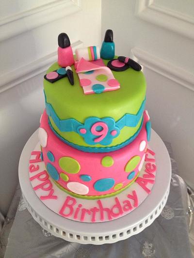 Spa Sleepover Birthday Cake! - Cake by Jennifer 
