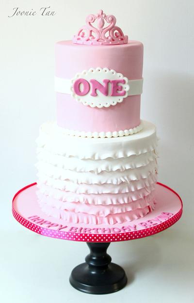 Princess turns 1 - Cake by Joonie Tan