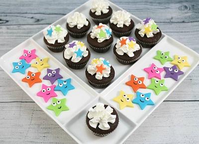 Dora theme Mini cupcakes  - Cake by Kake Krumbs