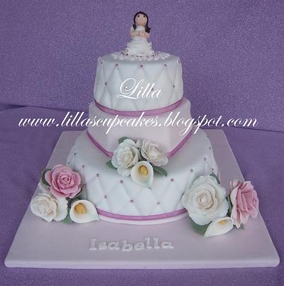 First Comunion - Cake by Lilla's Cupcakes