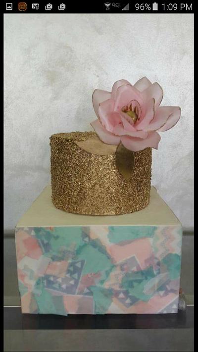 Wafer paper cake design - Cake by Ronya Alkaddumi 