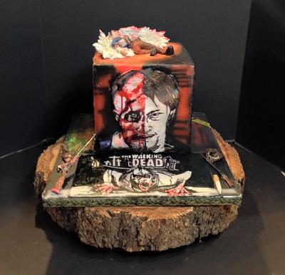 Baking Dead Daryl/Meryl Dixon Walking Dead Collaboration cake - Cake by Sheri Hicks