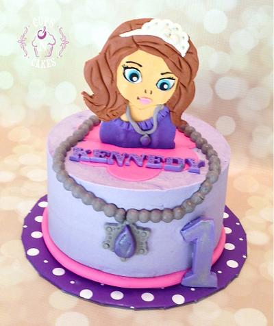 Sofia the first  - Cake by Cups-N-Cakes 