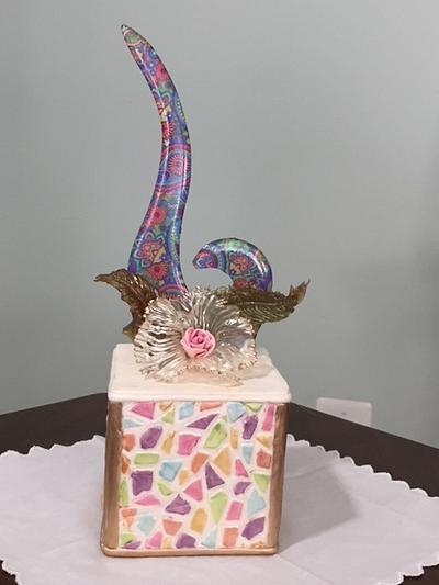 Isomalt centerpiece - Cake by Patricia M