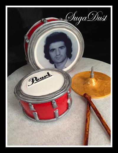 Drum Kit Cake Topper - Cake by Mary @ SugaDust