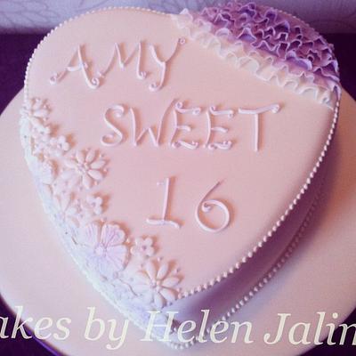 Sweet 16 cake - Cake by helen Jane Cake Design 