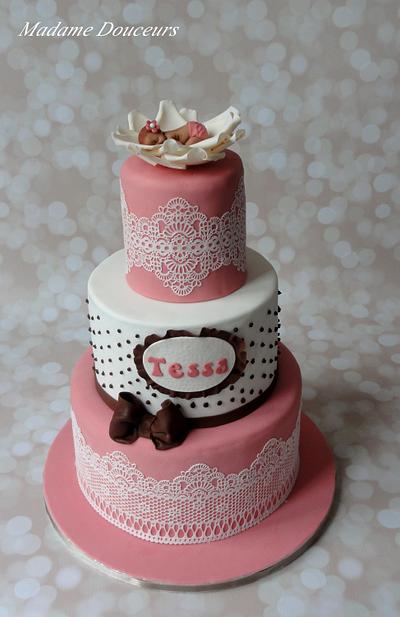baptism cake - Cake by Madame Douceurs