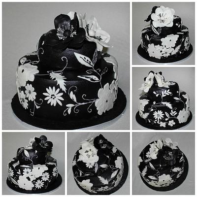 Black and white - Cake by Anka