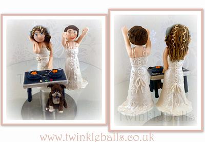 Beautiful Brides - Same sex wedding cake topper  - Cake by Jennifer Woracker