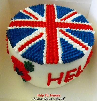 Help For Heroes Cake - Cake by Melissa's Cupcakes