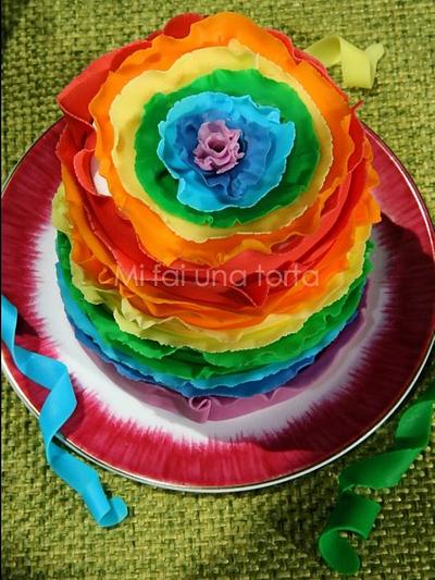 Carnival ruffle cake - Cake by mifaiunatorta