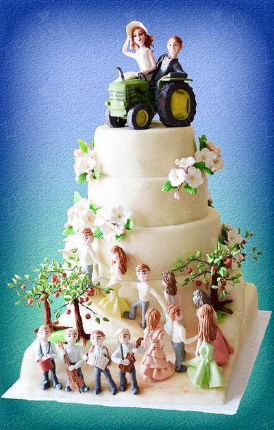 Wedding cake for the Grower - Cake by Anna Krawczyk-Mechocka