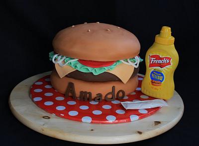 Cheeseburger Cake - Cake by CakeCreationsCecilia