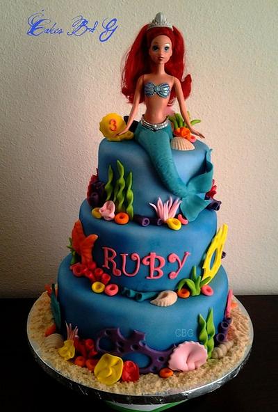 Little Mermaid Cake - Cake by Laura Barajas 