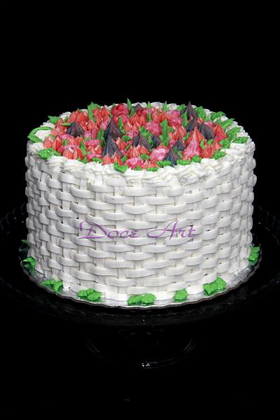 Flower basket - Cake by Magda Martins - Doce Art
