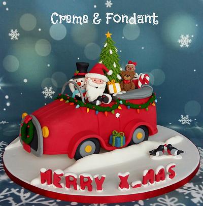 Merry Christmas cake - Cake by Creme & Fondant
