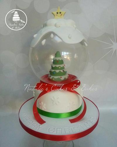Snow Globe Christmas Cake - Cake by Natalie's Cakes & Bakes