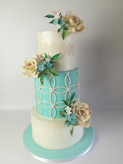 Gentle wedding cake - Cake by Katya