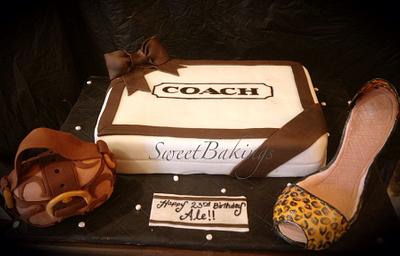 Cute Coach cake I did  - Cake by Priscilla 