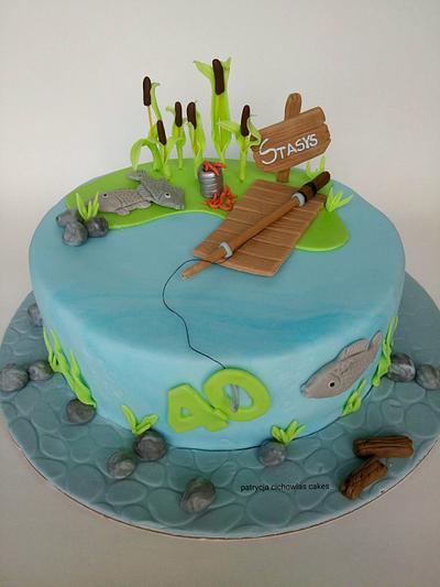 fishing - Cake by Hokus Pokus Cakes- Patrycja Cichowlas