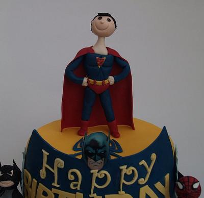 Super Hero's birthday cake - Cake by Melanie Jane Wright