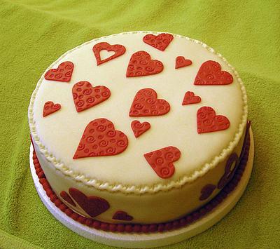 Hearts - Cake by Anka