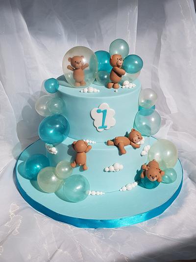Bubbles & bears - Cake by Tirki