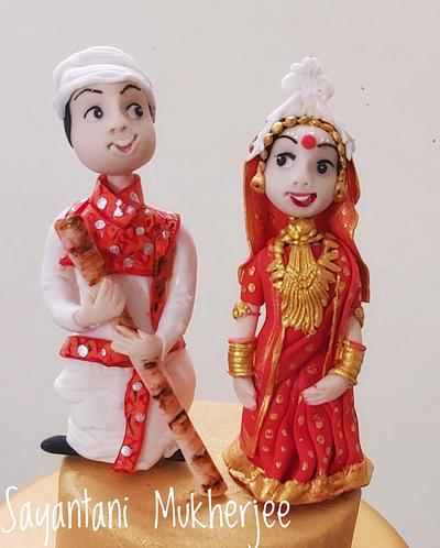 Indian Bride & Groom - Cake by Sayantanis Culinary Delight