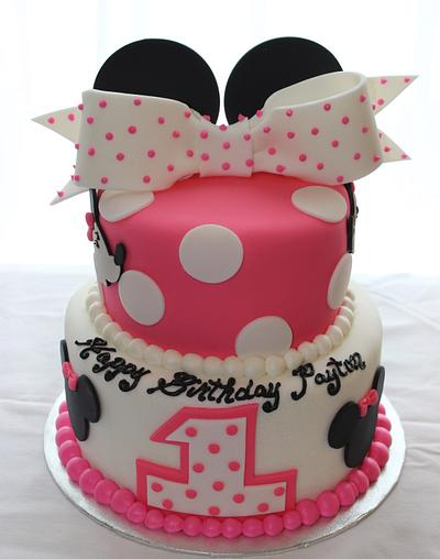 Minnie Mouse 1st Birthday - Cake by Cathy Gileza Schatz