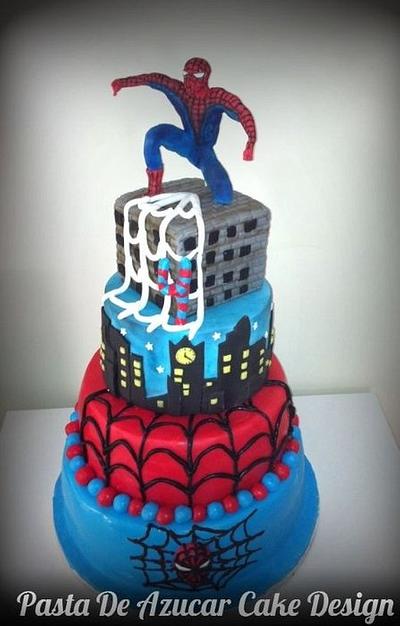 Spiderman cake - Cake by Surelis Vazquez Vicet