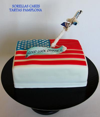 TARTA BANDERA EEUU  - Cake by SORELLAS CAKES PAMPLONA 