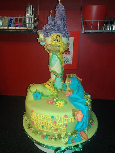 Rapunzel Tower - Cake by Kelly Ellison