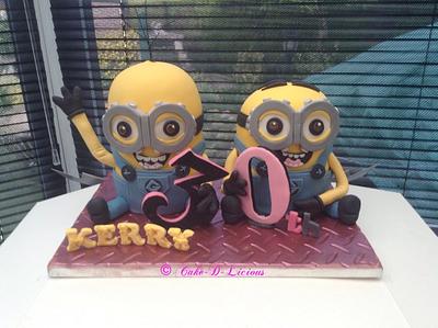 Minions 30th birthday cake - Cake by Sweet Lakes Cakes